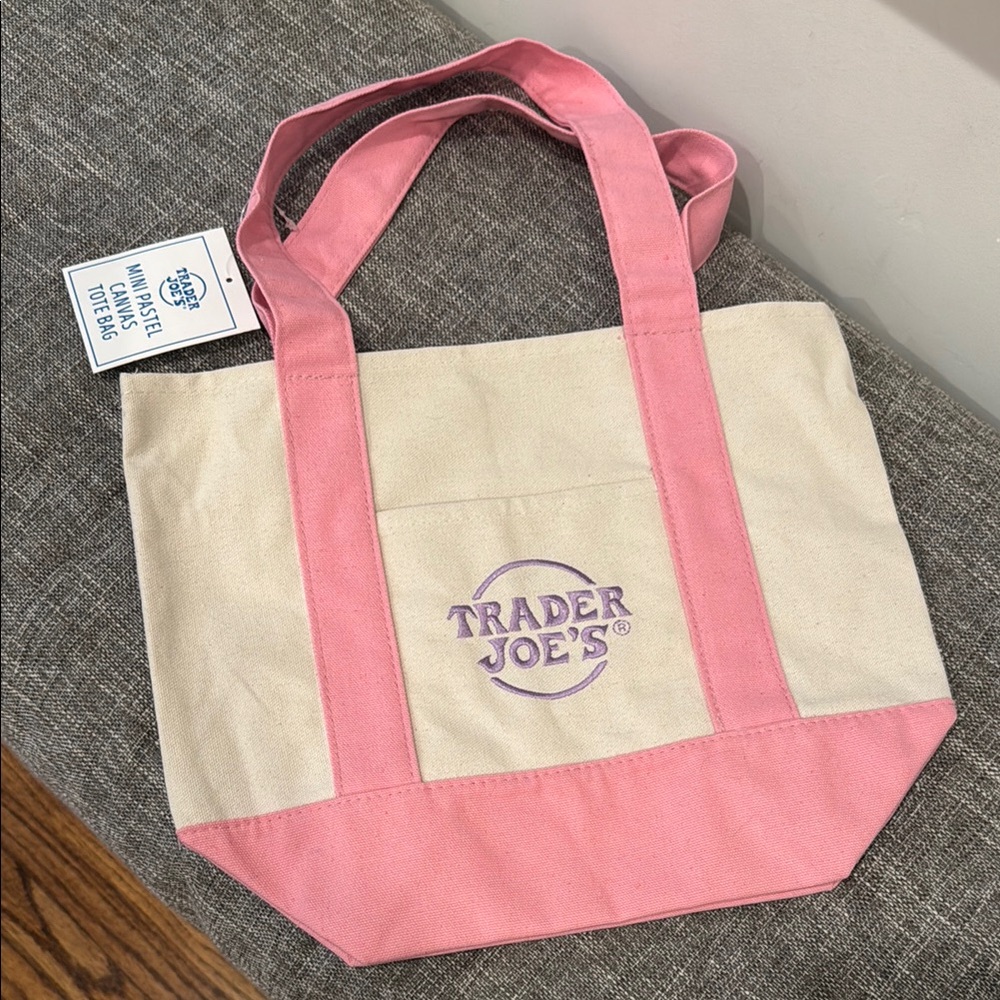 Trader Joe’s Easter Mini Pastel Tote - Pink